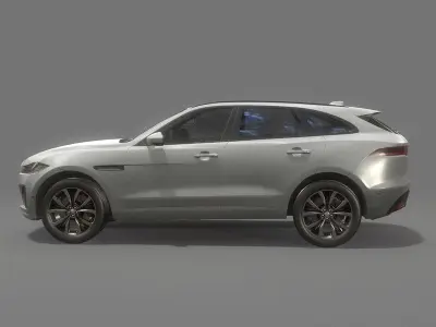Suv Car Game Ready Low-poly 3D model