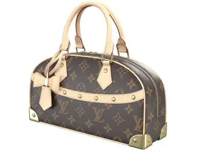 Louis Vuitton x Murakami Handbag East West Low-poly 3D model