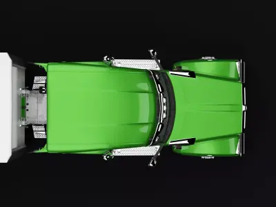 Kenworth 990 Truck Green 3D model