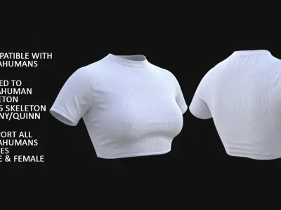 Top 105 - All MH Bodies and UE5 Skeletons - Rigged Low-poly 3D model