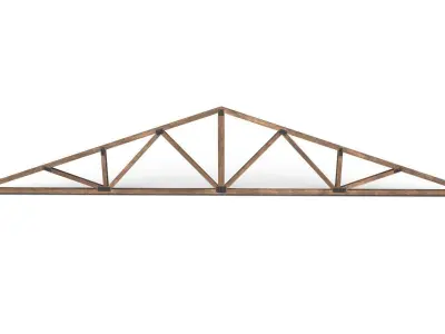 Wooden Trusses M08 Low-poly 3D model