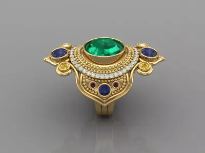 Women Ring Cad File  3D model