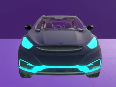 The machine of the future Low-poly 3D model