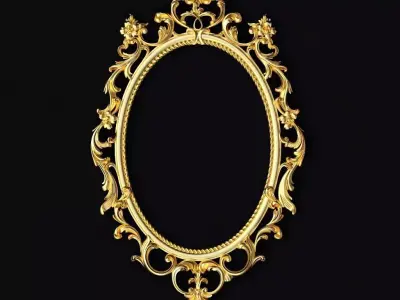 carved mirror 3D model 10
