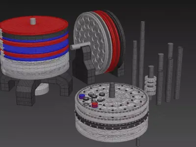 Modular Variable Magnetic Coupling - Concept 3D print model