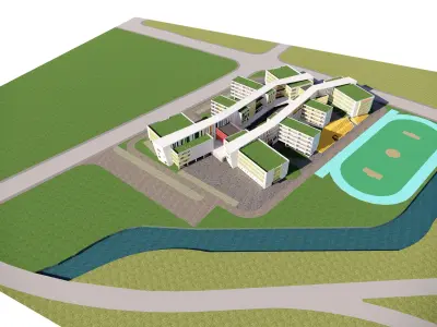 GROWT primary school design  3D model