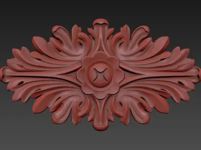 Round rosette 3D model