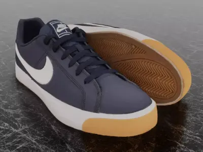 NIKE COURT LEGACY 3D SHOES 3D model