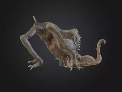 Aberrant Crawler Low-poly 3D model