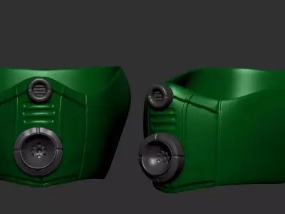 gas mask helmet scifi high poly sculpt  ver 1 3d printable  3D model purchase