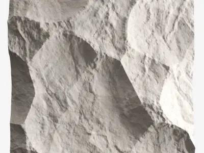 50-RockPanel sandstone wall art 3D model