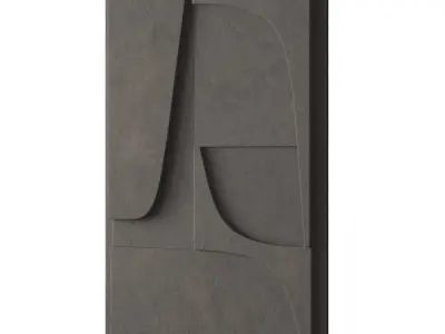 Dark relief artwork 3D model