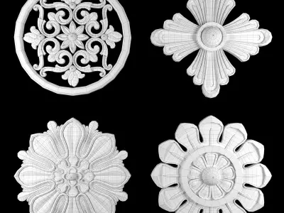 Ornament Element Pack 25 3D model