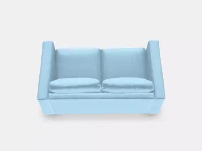 VIMLE 2-seat sofa 4 Low-poly 3D model