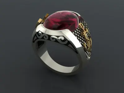 Men RiNG  EY014 3D print model
