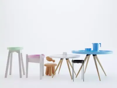 Tiny Tables Set  3D model