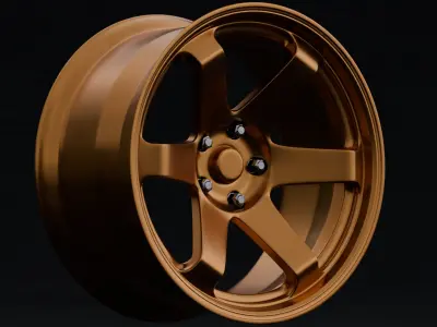 AVID1 AV06 Aftermarket Wheel Low-poly 3D model