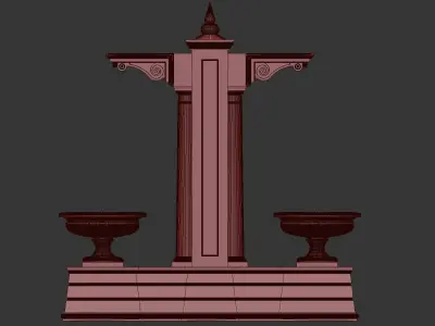 Classic Exterior Items Low-poly 3D model