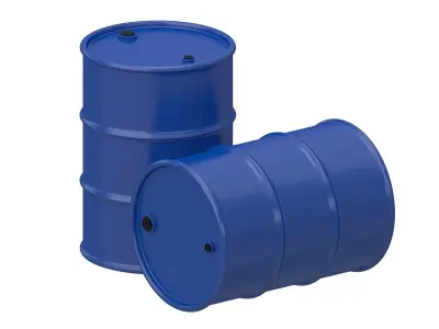 Oil Barrel blue  3D model