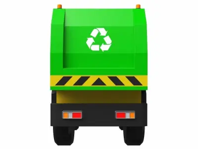 Toy Garbage Truck 3D model