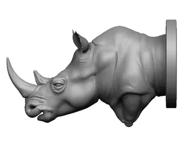 rhino head 3D print model