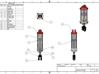 HYDRAULIC ACTUATOR 3D model