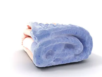 Soft Knitted Blanket model pack Low-poly 3D model