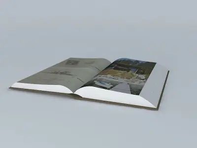 Open Book 3D model