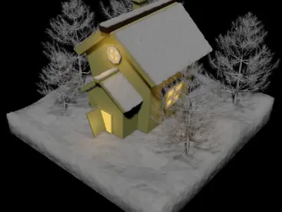 Winter Home 3D model