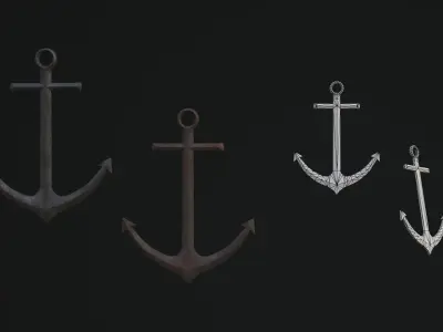 Nautical Decor Low-poly 3D model