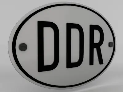 GDR Plate Free 3D model