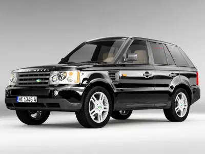 Range Rover SUV Low-poly 3D model