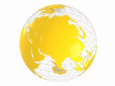 Globe News Skeleton Sun Flower 3D model