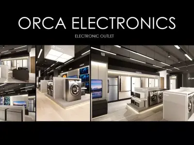 INTERIOR DESIGN OF ORCA ELECTRONICS Low-poly 3D model