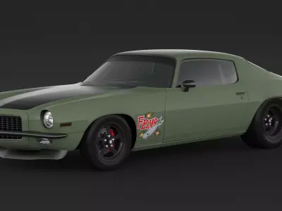 1972 Camaro Rs 3D model