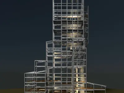 Industrial tower 24i01 3D model