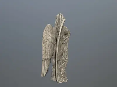 Angel Statue 02 Low-poly 3D model
