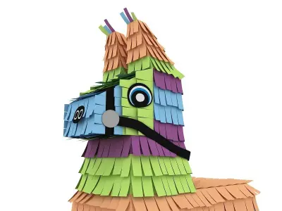 Pinata With Bat 3D model