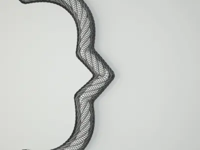 Quatrefoil Rope Wall Mirror by Two s Company 3D model