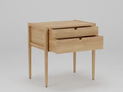 Garfield Nightstand 66x45x68 Low-poly 3D model