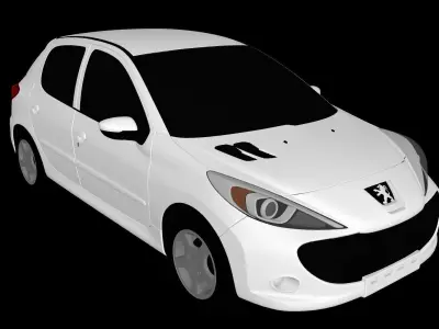 Peugeot 206 Plus or 207 compact or 207i 3D model