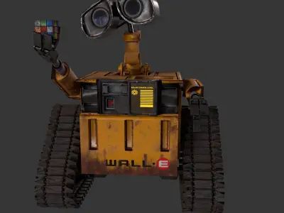 Wall-E SIFI CG Character Game Ready  Lowpoly Low-poly 3D model