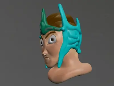 Angry Character 3D model