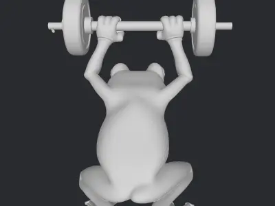 frog fitness 3D print model