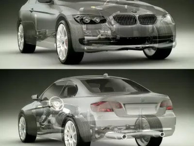 Sport Coupe Car 3D model