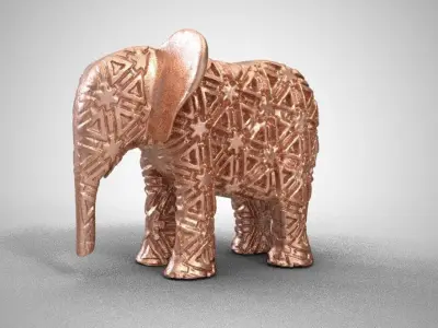 Elephant  Trinket 3D print model