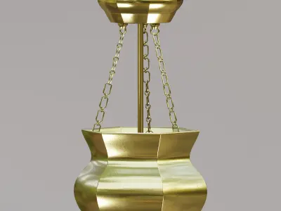 Vintage Moroccan Pendant Chandelier 3D model