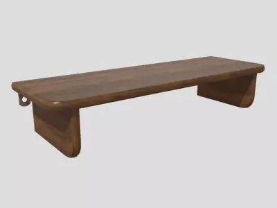 Wall Shelf 2 Low-poly 3D model