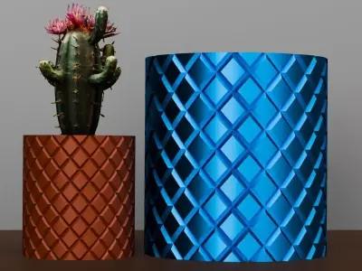 Diamond Planter-2 3D print model