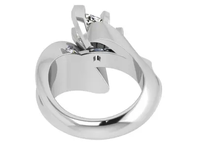 Marquise Tension Ring 3830 3D print model